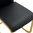 5-Piece Modern Rectangular High-Gloss Dining Set with Faux Leather Cantilever Chairs-89984108-85468444