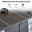 Remise durable avec rangement, remise de jardin moderne en acier de 8 pi x 4 pi