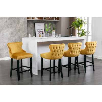 Tabouret de comptoir rembourré 26,70 po Tevy