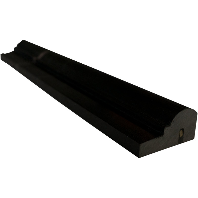 Nero Marquina 2" x 12" F1 Chair Rail Marble Look Wall Liner
