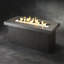 Foyer de table rectangulaire au propane en stuc de 48 po Key Largo