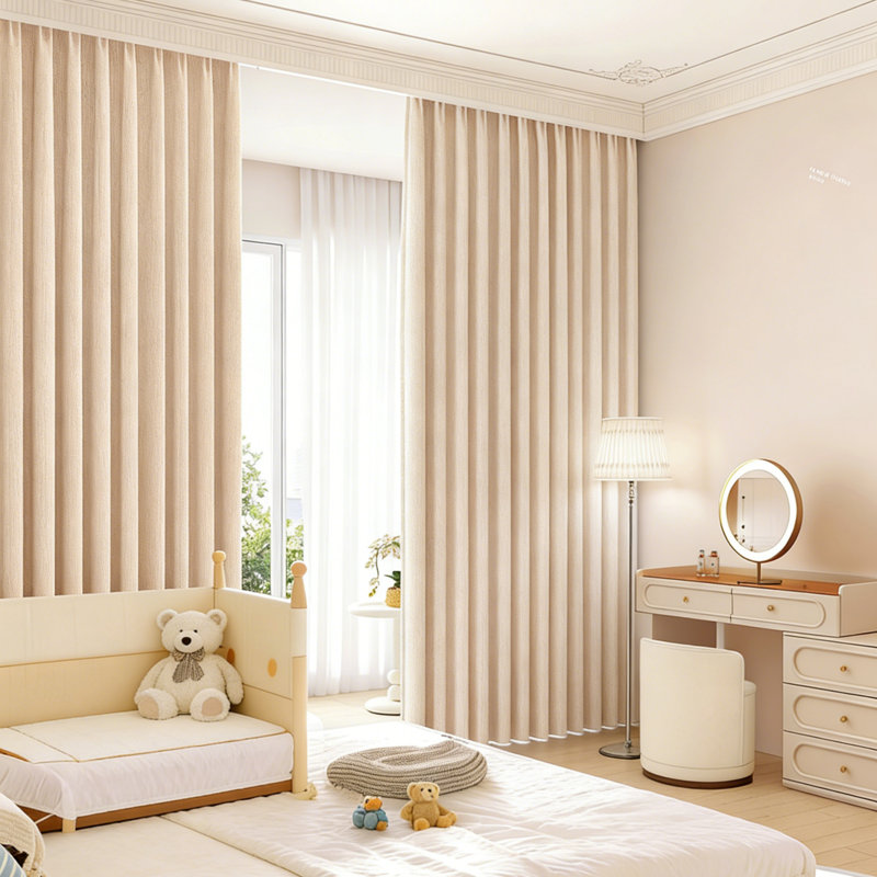 Curtain For Living Room Window Curtains For Bedroom 2 Panels, 86.61" W x 106.29" L