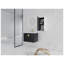 Meuble-lavabo mural 28 po avec lavabo en céramique et armoire d'appoint en châtaignier noir 28 po-129885120