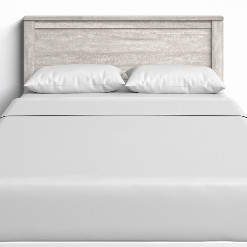 Tevrat Panel Headboard, Dusty Gray Oak, Full/Queen