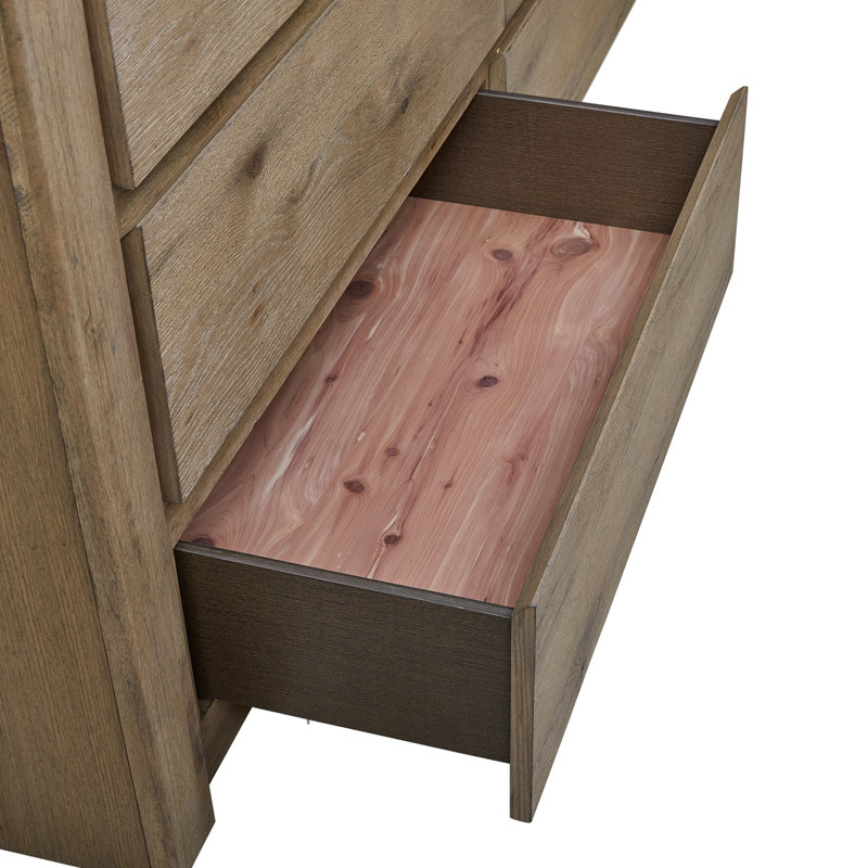 Commode courbée en chêne noueux anglais