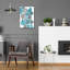 «Boho Beautiful 2 Blue» par Moira Hershey, art mural en verre acrylique-1540020385