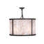 Lustre tambour unique à 4 lumières Gahan
