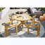 Ensemble repas 5 pièces pour l'extérieur avec 4 chaises et coussins-129387779