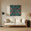 Art mural bleu op Op 15