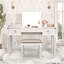 Bureau de coiffeuse en miroir avec tiroirs