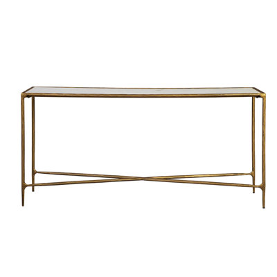 65 in. Marble Console Table
