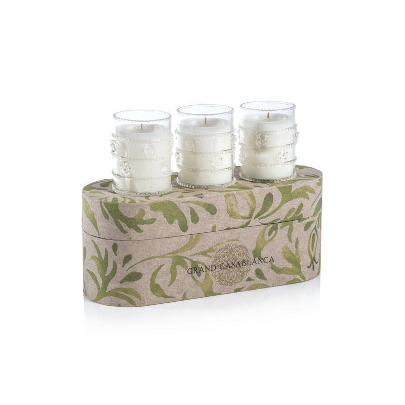Trio de bougies parfumées Grand Casablanca, Muguet