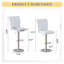 Ensemble de 2 tabourets de bar Modern Modern