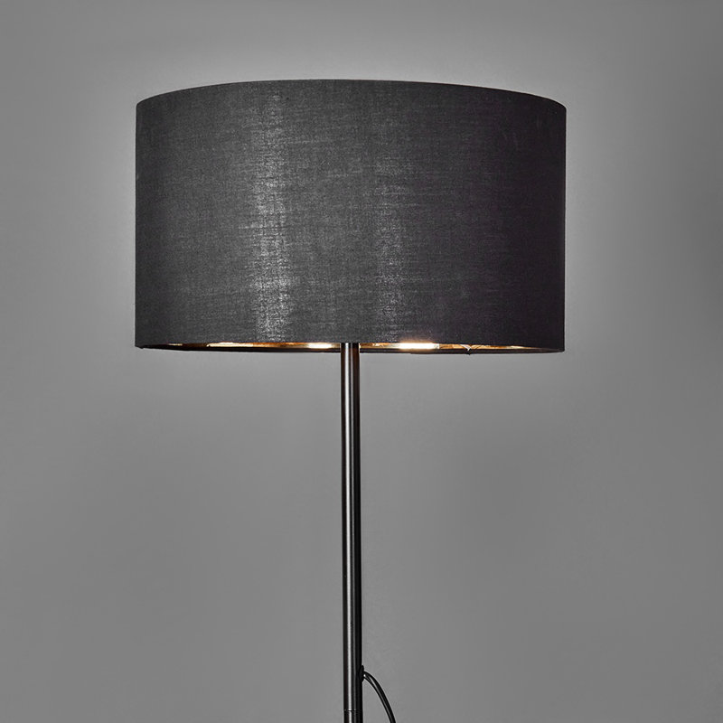 Candice 144cm Traditional Floor Lamp, Black