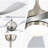 52-Inch Ceiling Fan with Light Featuring 5 ABS Blades Dimmable LED and Memory Function