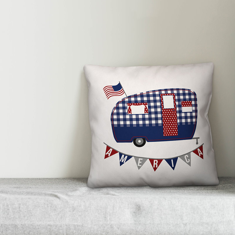 Patriotic Reversible Throw Pillow
