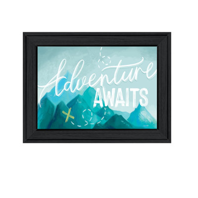 Adventure Awaits II Framed Wall Art for Living Room, Home Wall Decor by House Fenway