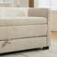 Banc de rangement rembourré moderne avec double espace de rangement, repose-pieds en tissu avec accoudoirs roulés pour salon, vestibule, dortoir, chambre à coucher-130481604-130481606