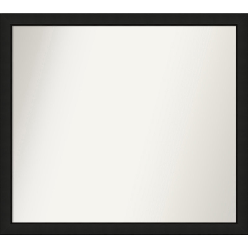 Phil Solid Wood Wall Mirror, Rectangle, 33.25" x 37.25"
