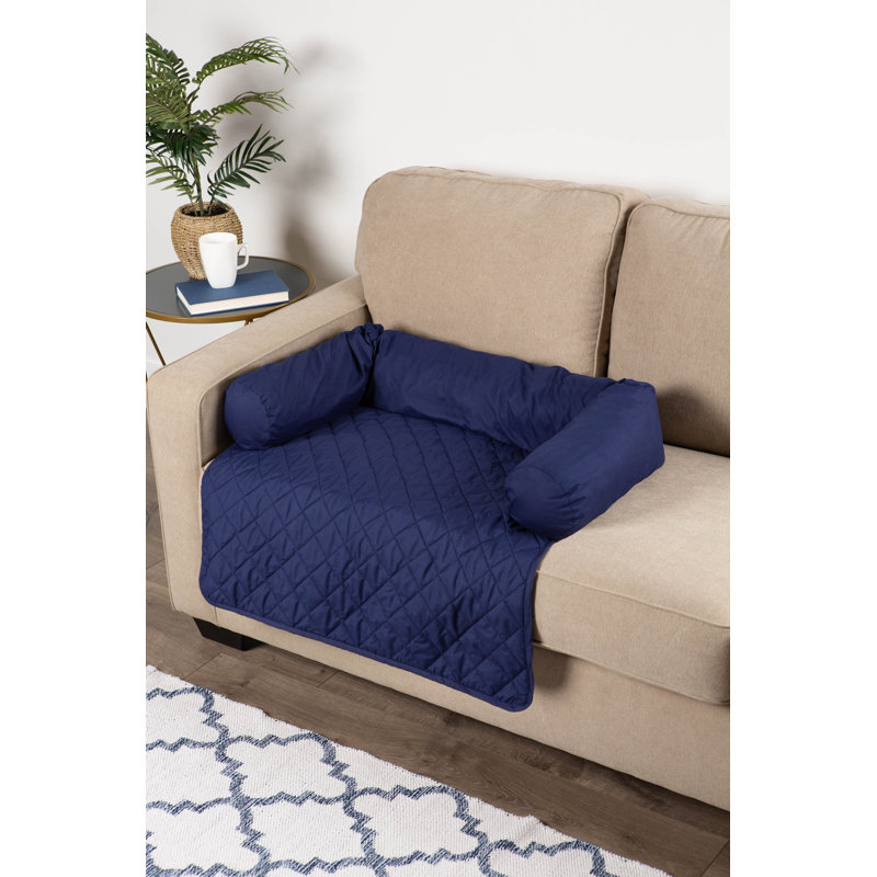 Housse pour canapé Aolany, H 6 po x l 31 po x P 30 po, Bleu marine