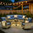Tommy Outdoor Wicker 7 Person Seating Group With Cushions-359756643-349627907