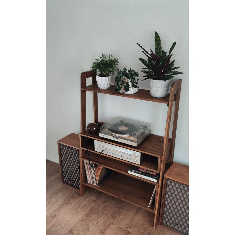 Konstantin 190cm H x 40cm W Solid Wood Standard Bookcase,  (1 Shelves) 190cm. H x 40cm. W x 40cm. D