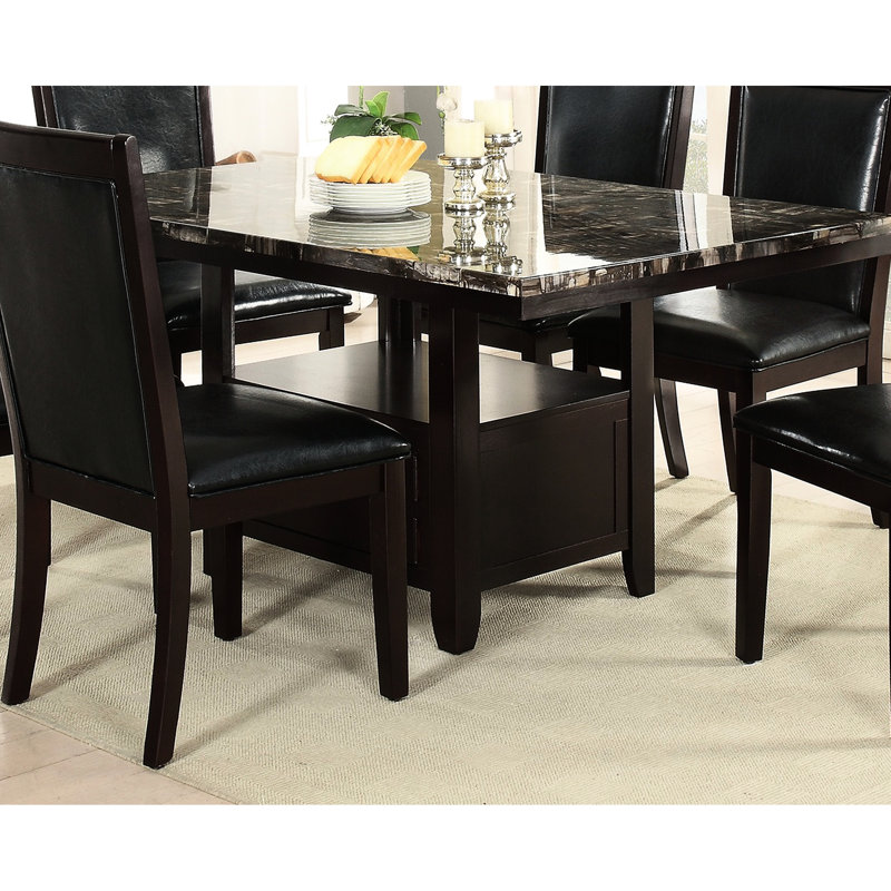 Table de salle à manger rectangulaire Deja L 60,09 po x l 40,09 po