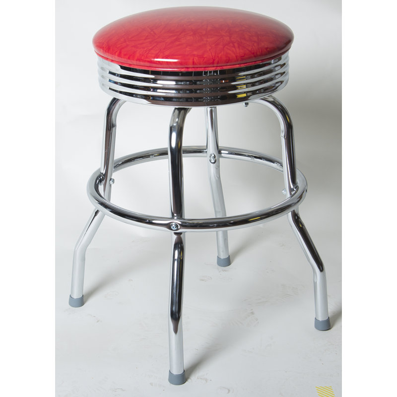 Tabouret tournant 30 ", Rouge