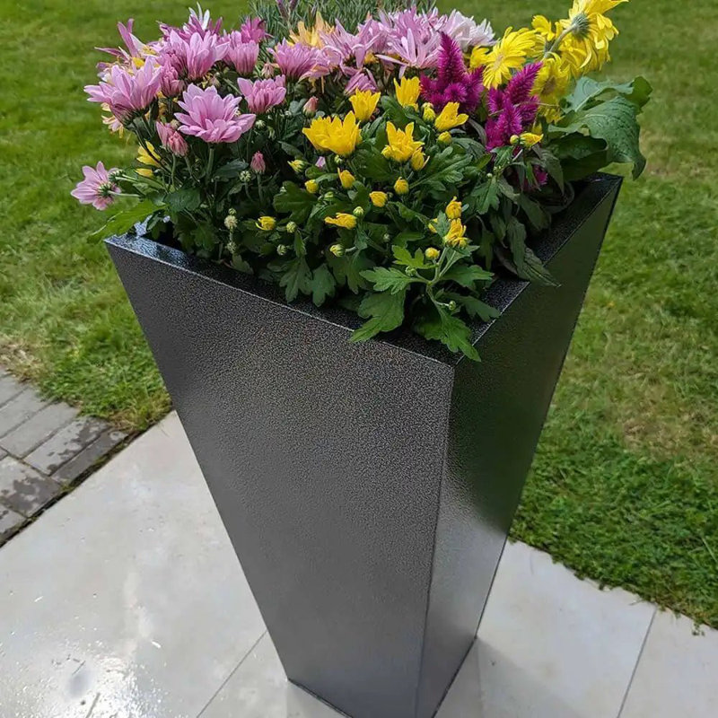 Benni Planter Box, 40cm H x 90cm W x 40cm D, Black