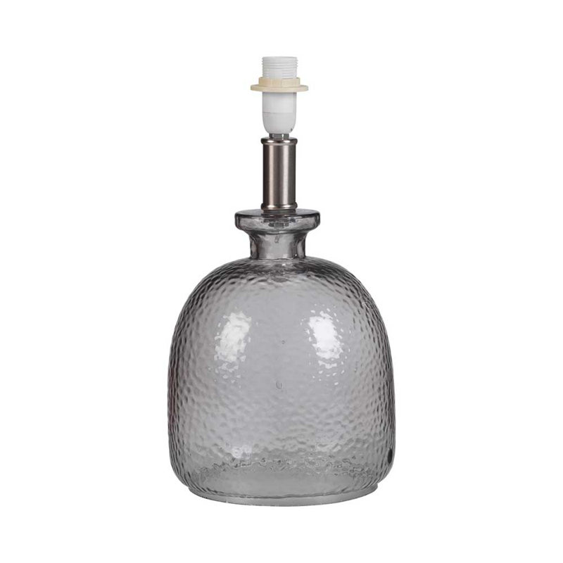 Arda Glass Lamp Base Lamp, Tinted Smoke