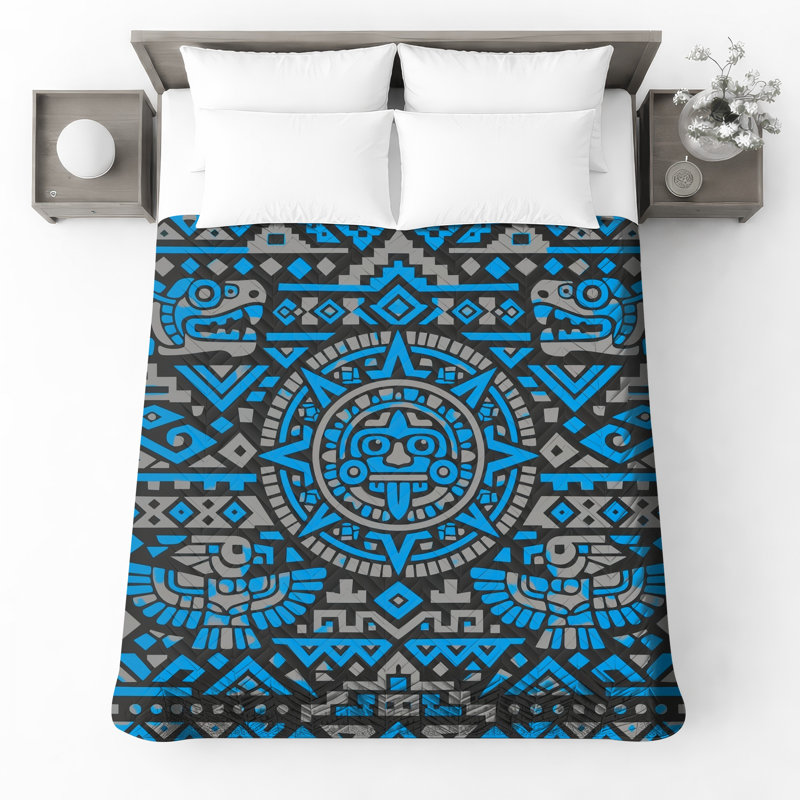 Couvre-lit matelassé Aztec, Queen
