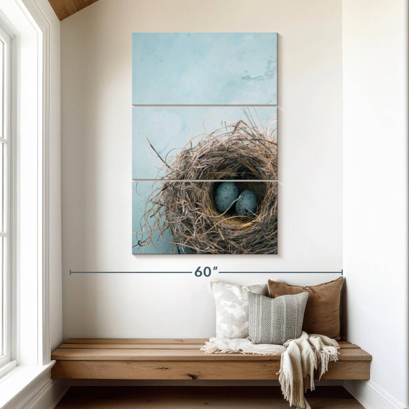 Brampt Blue Egg Nest, 50" H x 32" W