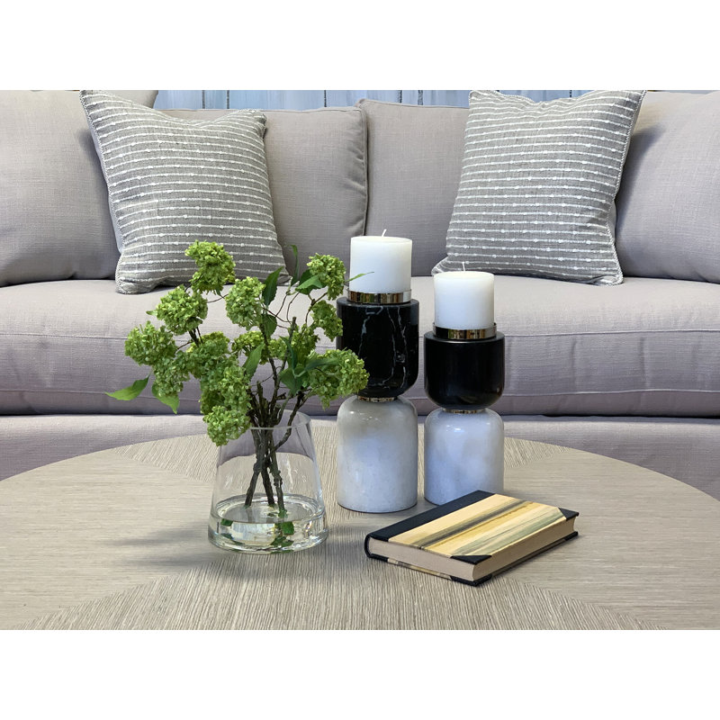 Organic Modern Snowball Viburnum Floral Arrangement