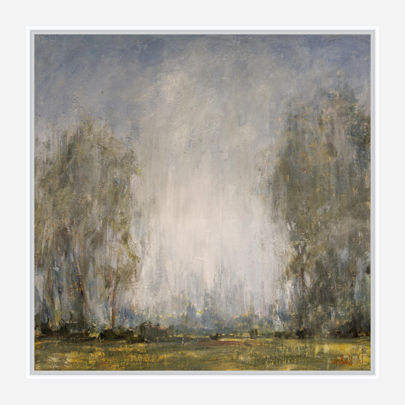 In The Stillness Print by John Beard, 42" H x 42" W x 2" D, White Floater Framed