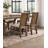 Transitional Style 2Pcs Side Chairs Rustic Oak Solid Wood