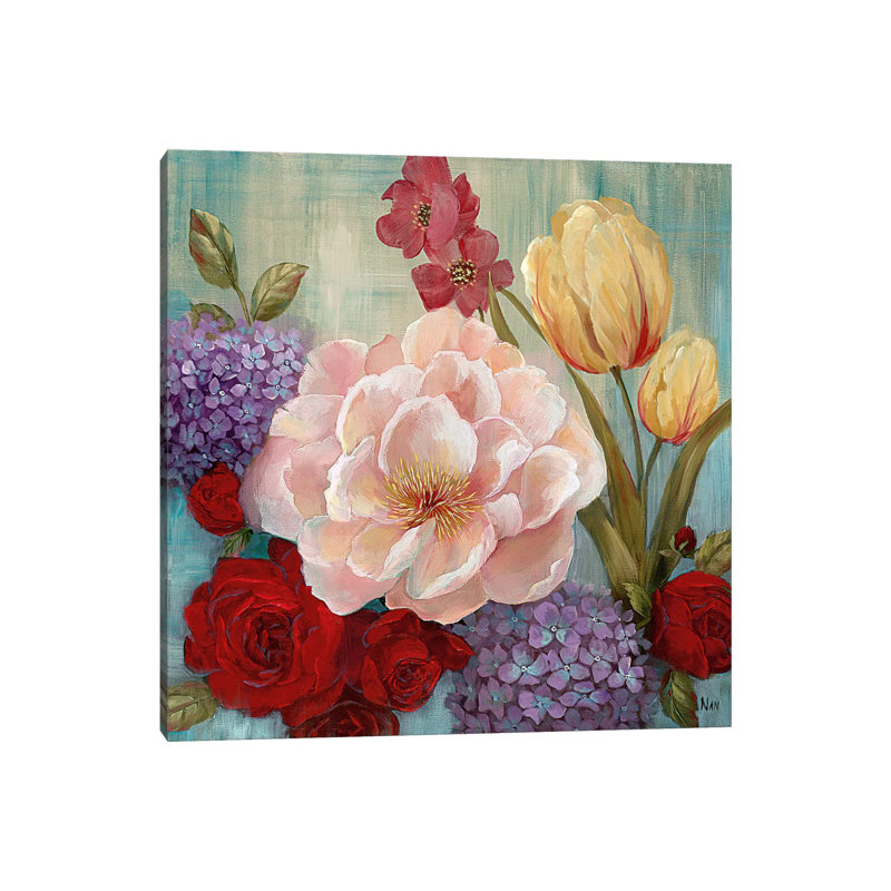 June's Celebration II 1 Piece Painting on Canvas, 30.48 cm H x 30.48 cm W, Wrapped Canvas