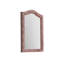 Miroir en tissu rose