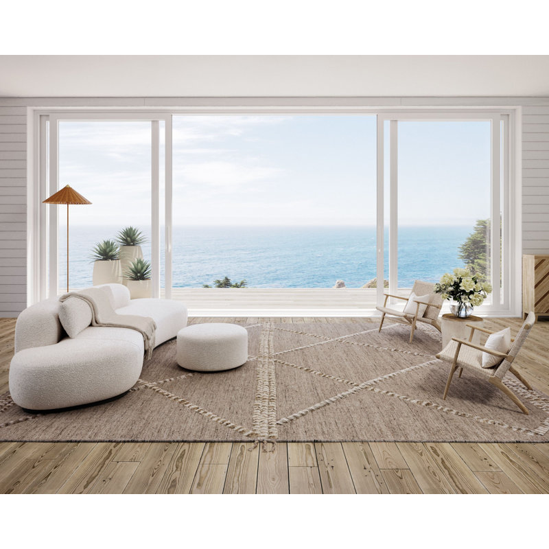 Hamida - Sand, Rectangle 10' x 14'