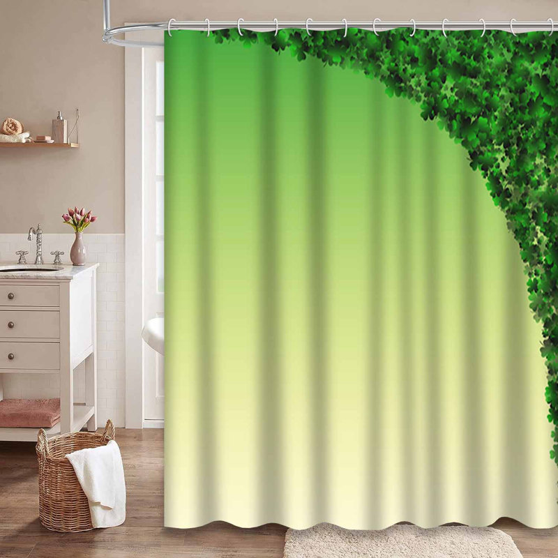 Rideau de douche Clover Leaf, L 72 po x l 78 po