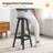 HDPE Outdoor Swivel Bar Stool & Round Table Set (3-Piece)-1990523003