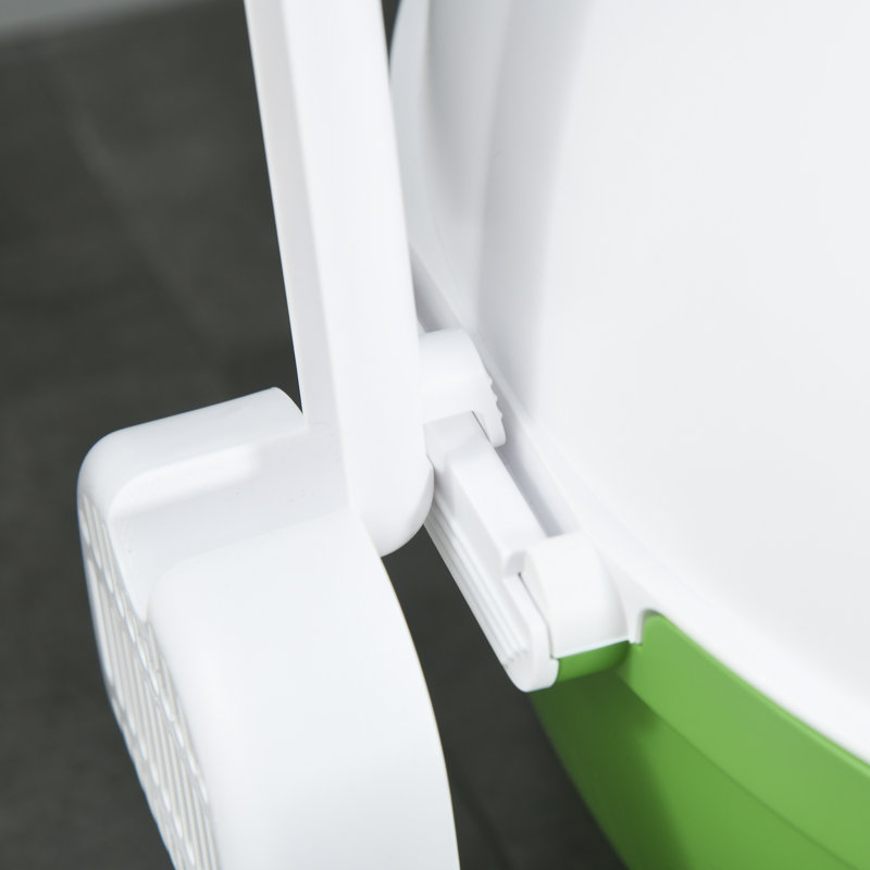 Plastic Litter Box Enclosure with Scoop, Green