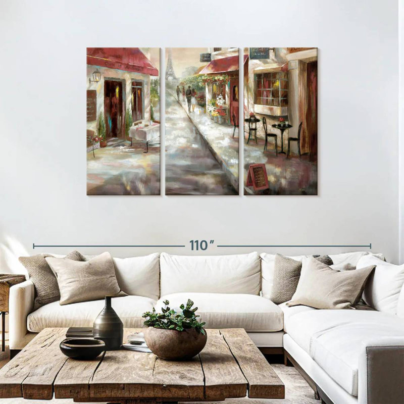 Rorry Parisian Cafe, 48" H x 74" W