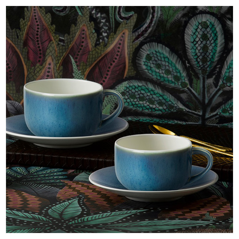Art Glaze Bone China Espresso Cup, Pressed Mulberry, 12