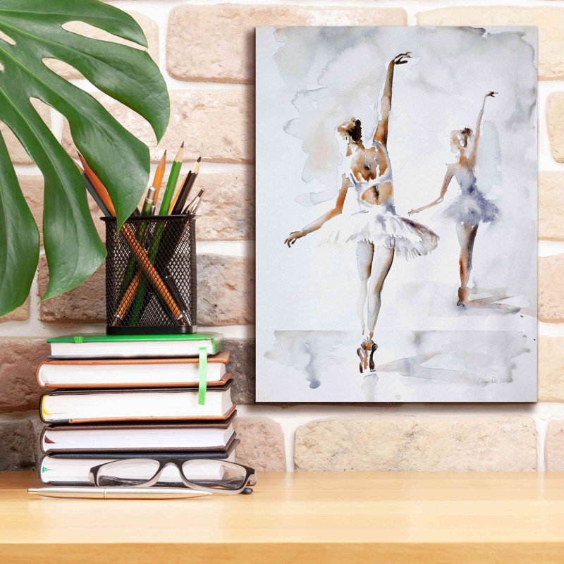 «Ballerina In Blue» par Aimee Del Valley, estampe numérique sur toile, H 16 po x l 12 po x P 0,75 po