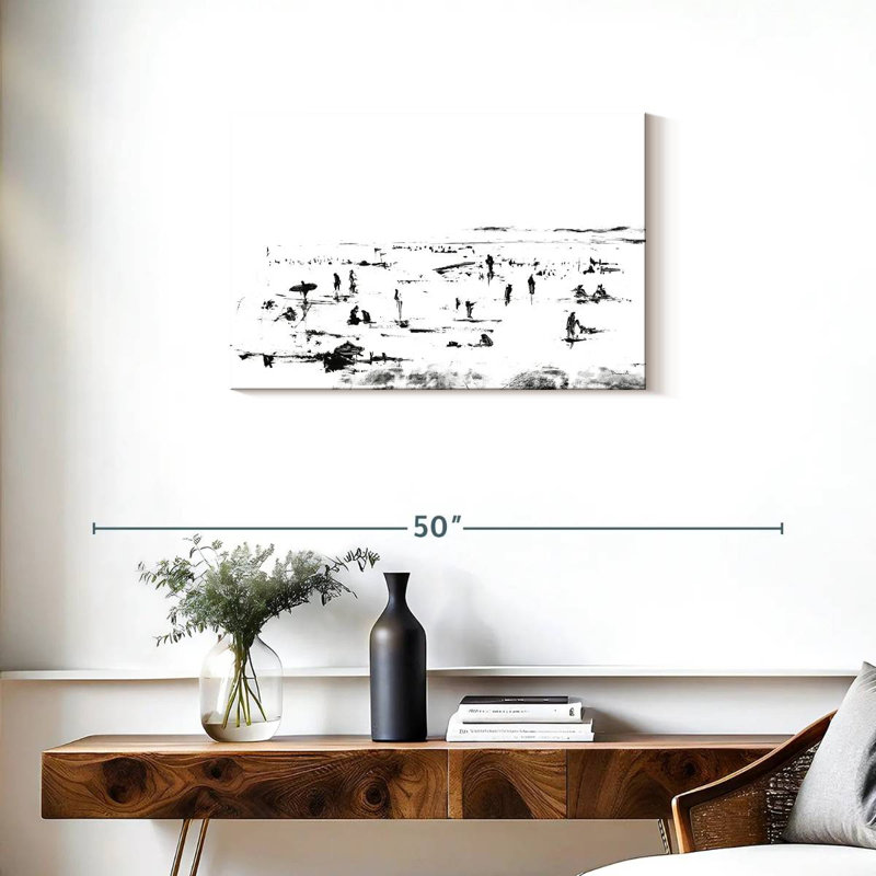 Avery Beach People, 20" H x 30" W