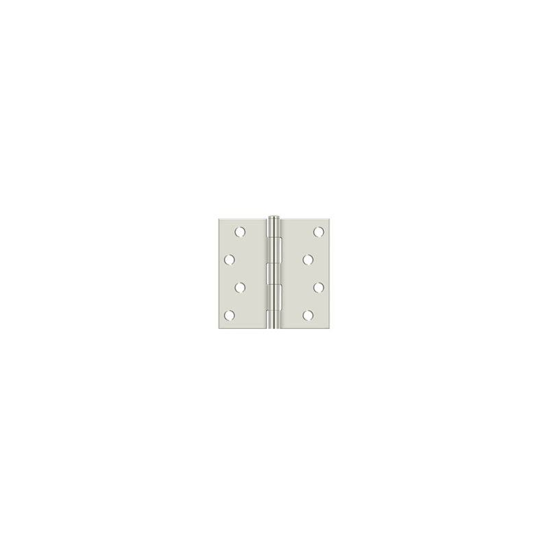 Deltana S44U14-R 4" x 4" Square Hinge in Polished Nickel Pair