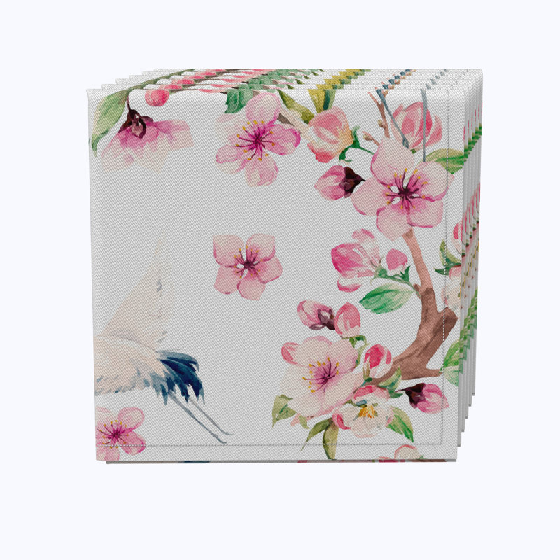 100% Cotton Floral Square Napkin