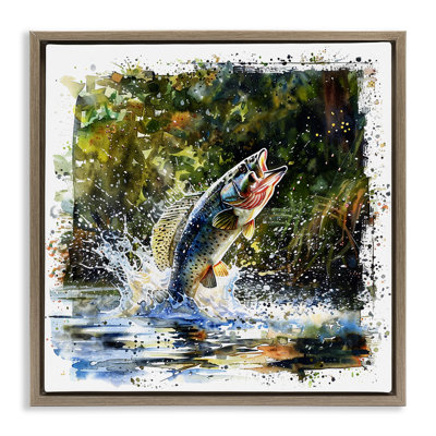  "Splashing Lake Bass", art mural encadré par LSR Design Studio