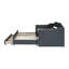 Lit de jour simple tapissier avec couchette et trois tiroirs, gris-231912416