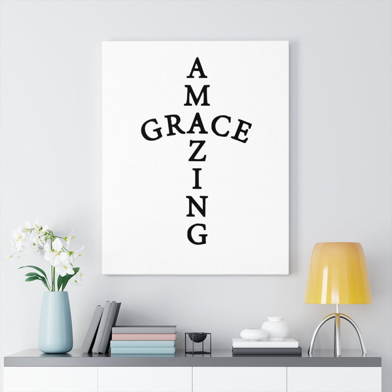 Amazing Grace - Wrapped Canvas Print, 36cm H x 28cm W